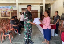 Kodim Tabanan dan YPCI Salurkan Sembako bagi Masyarakat Kurang Mampu