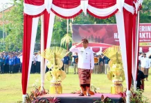 Wawali Arya Wibawa Pimpin Upacara Hari Kesaktian Pancasila di Denpasar