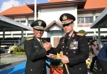 Kapolda Bali Hadiri Puncak PeringatanHUT ke-81 TNI