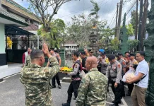 Polsek Tegallalang Beri Kejutan HUT ke-81 TNI di Koramil