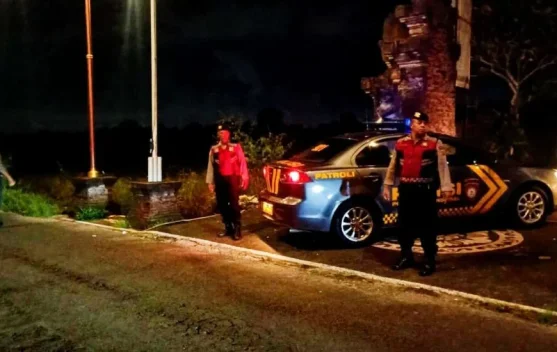 Patroli Subuh Strong Point, Samapta Polsek Abiansemal Tingkatkan Keamanan