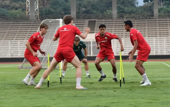 Punggawa Timnas Indonesia Matangkan Latihan jelang Laga Kedua FIFA Matchday 2026