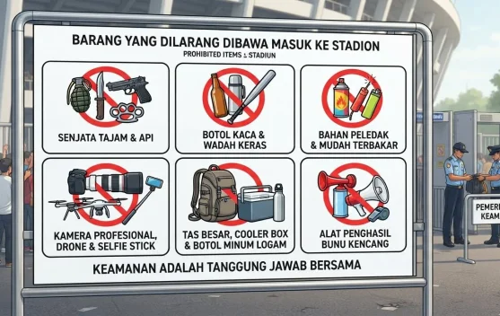 Daftar Barang yang Dilarang Dibawa saat Pertandingan Piala Dunia