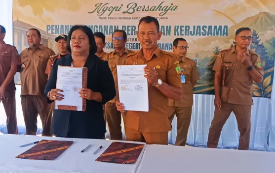 Teken MoU, Kejari Jembrana dan Perbekel Lurah Jalin Kerjasama Hukum