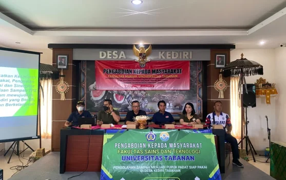 Untab Edukasi Pengelolaan Sampah Berbasis Ekonomi Sirkular di Desa Kediri