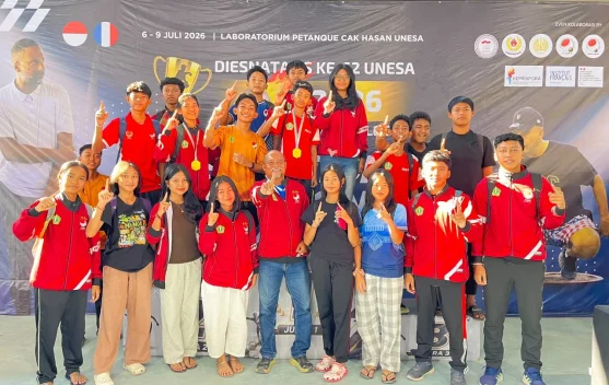 Atlet Petanque Tabanan Juara Umum Kejuaraan Internasional di UNESA