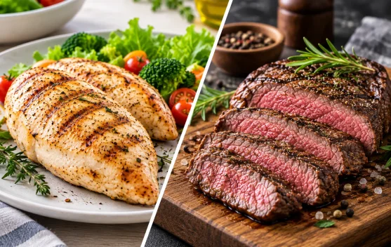 Dada Ayam vs Daging Sapi, Mana yang Lebih Baik untuk Muscle Building?