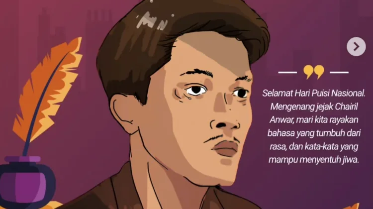 Kemenbud Berencana Pasang Patung Penyair Chairil Anwar di Rusia