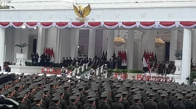 Presiden Prabowo Resmi Melantik 1.177 Perwira Remaja TNI-Polri