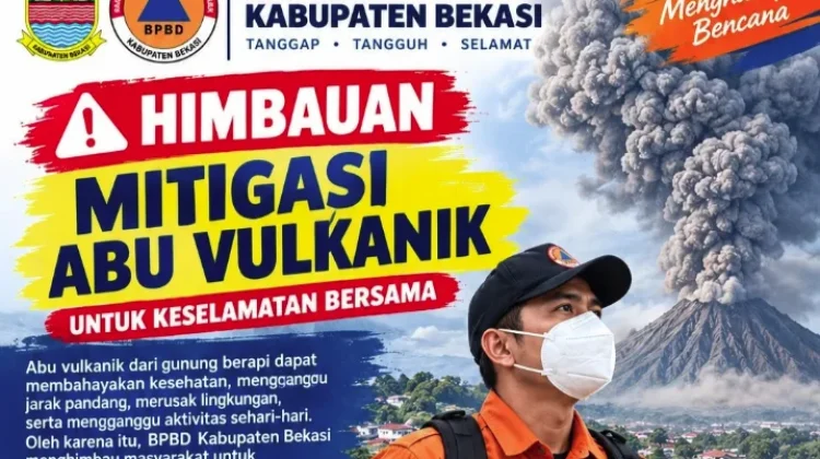 BPBD Bekasi Ingatkan Warga Waspadai Abu Vulkanik Krakatau