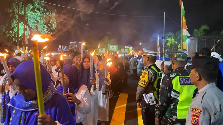 Polres Ende Kawal Pelaksanaan Pawai Obor Ramadhan