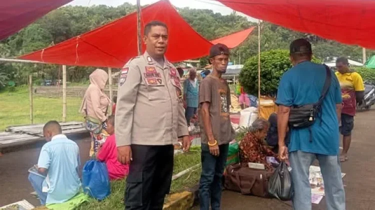 Patroli Pasar Boru, Polisi Beri Imbauan Kamtibmas