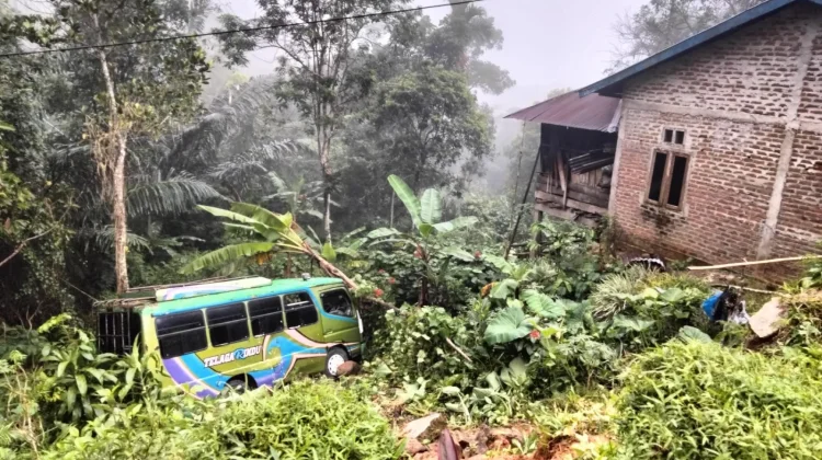 Diduga Mengantuk, Bus Terjun di Jalur Trans Flores Mbeliling
