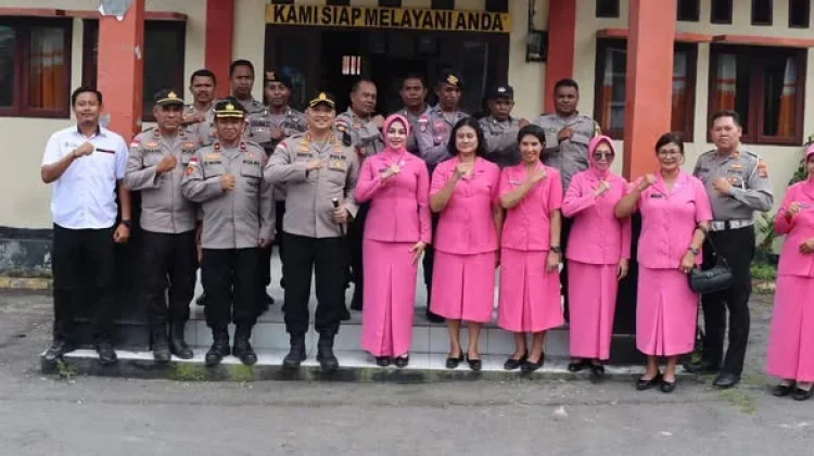 Kunker, Kapolres Flotim Tekankan Pelayanan di Polsek Wulanggitang