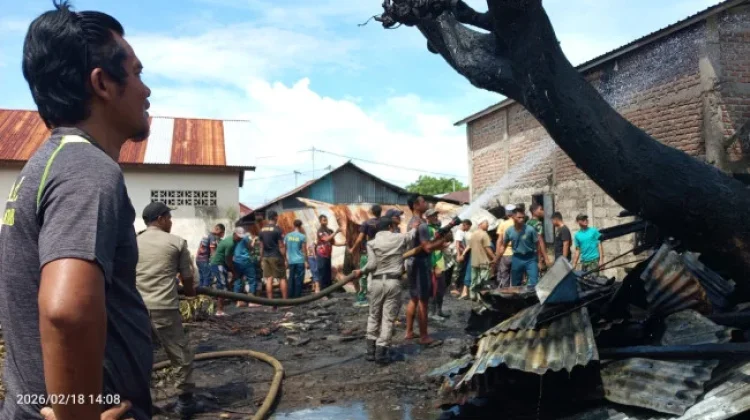 Damkar Sikka Padamkan Kebakaran di Alok Barat
