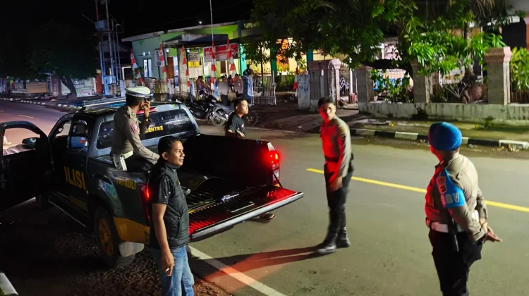 Patroli Malam Polres Flores Timur Jaga Stabilitas Kota Larantuka