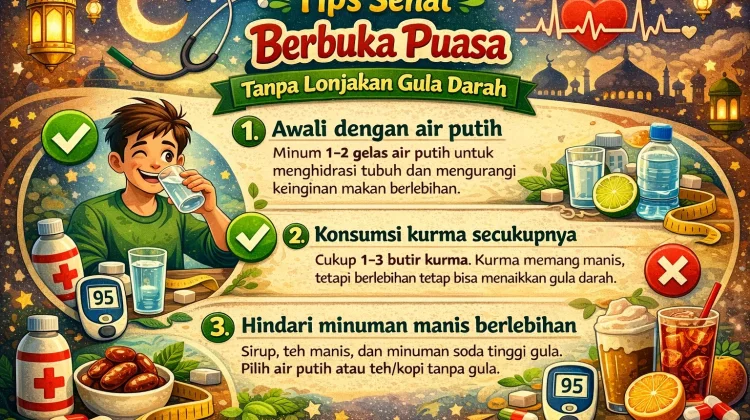 Tips Sehat Berbuka Puasa tanpa Lonjakan Gula Darah