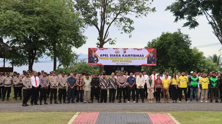 Polres Ende Gelar Apel Siaga Kamtibmas Libatkan Elemen Masyarakat