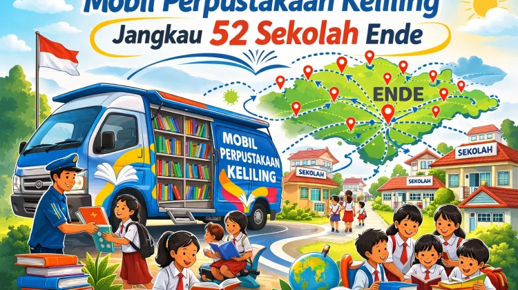 Mobil Perpustakaan Keliling Jangkau 52 Sekolah Ende