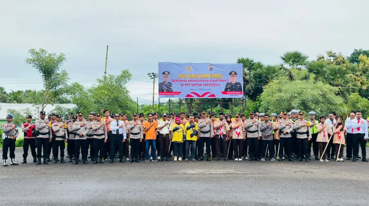 Polres Nagekeo Gelar Apel Siaga Kamtibmas di Aeramo