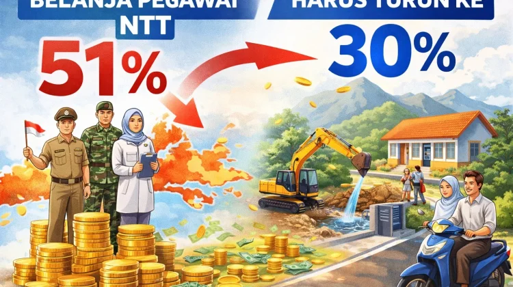 Belanja Pegawai NTT 51 Persen Harus Turun ke 30 Persen