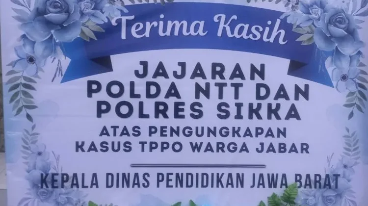 Polres Sikka Dipenuhi Karangan Bunga,Apresiasi Masyarakat untuk Penanganan TPPO
