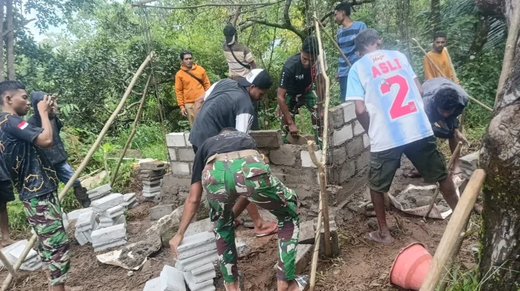 TMMD 127, Kodim Sikka dan Warga Percepat Infrastruktur Air Bersih Werang