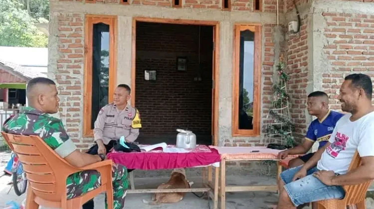 Sinergi TNI-Polri di Maurole, Monitoring Keamanan