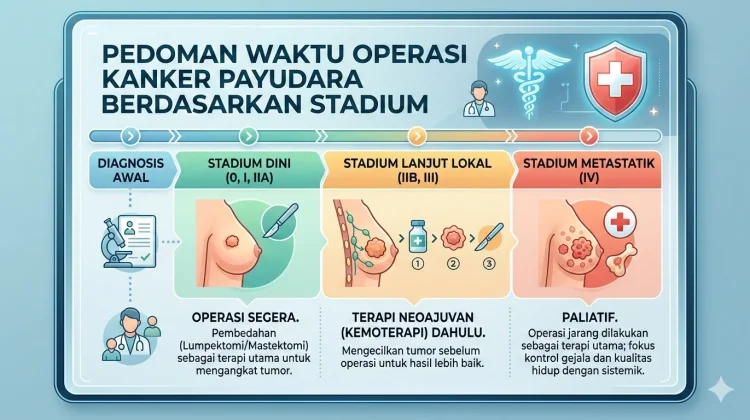 Menentukan Waktu Tepat Operasi Tumor Payudara Berdasarkan Stadium