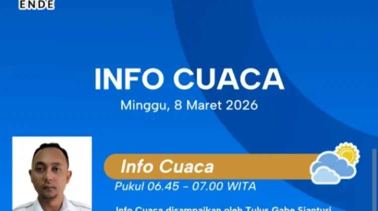Prakiraan Cuaca NTT Didominasi Berawan dan Hujan Ringan