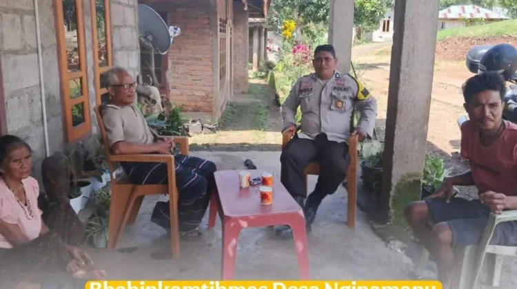 Bhabinkamtibmas Nginamanu Intensifkan Patroli Jaga Kamtibmas