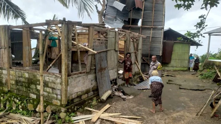 Angin Kencang Rusak Sembilan Rumah Warga Desa Lantena
