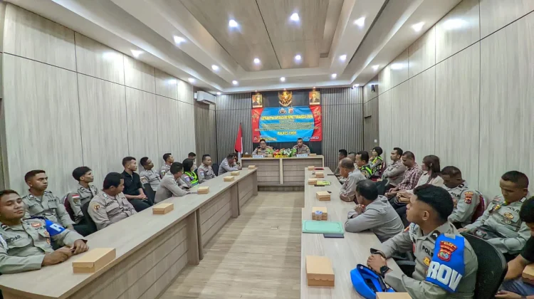 Polres Ende Gelar Lat Pra Ops Siap Amankan Idul Fitri 1447 H dengan Profesionalisme