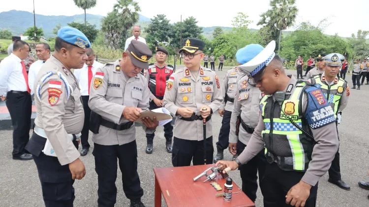 Polres Nagekeo Lakukan Inventarisasi Senpi dan Amunisi