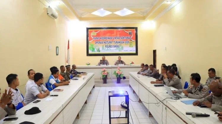 Rakor Lintas Sektor Polres Sikka Siapkan Operasi Ketupat