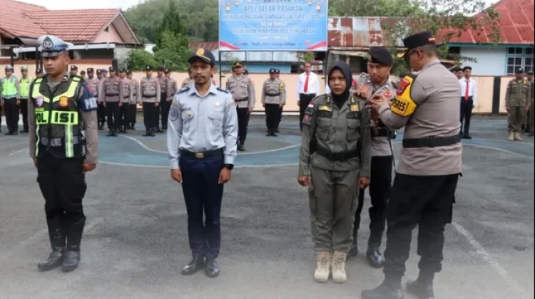 Amankan Idul Fitri, Polres Ngada Gelar Apel Pasukan Operasi Ketupat Turangga 2026