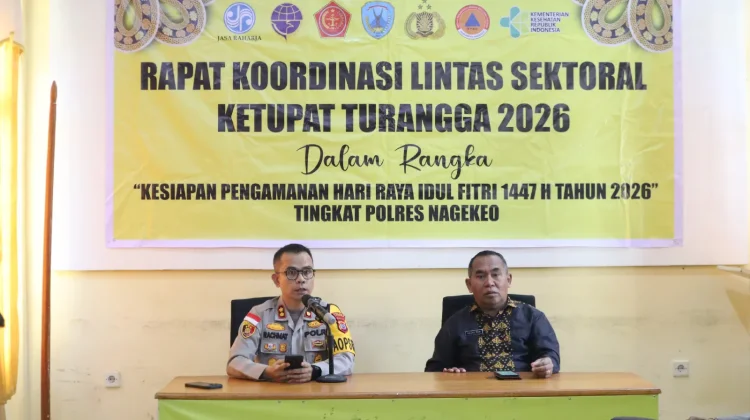 Polres Nagekeo Gelar Rapat Koordinasi Operasi Ketupat 2026