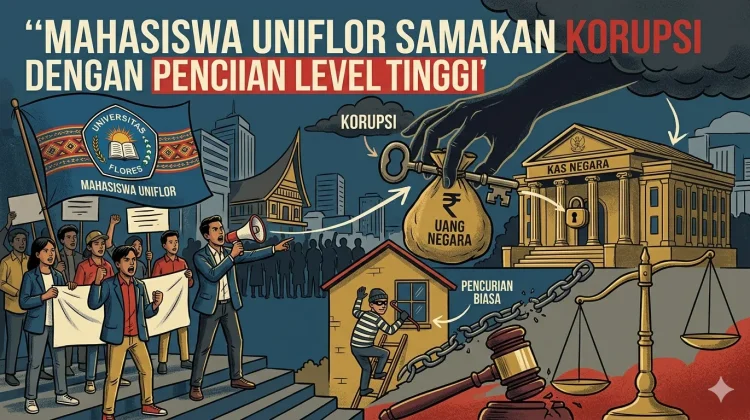 Mahasiswa Uniflor Samakan Korupsi Dengan Pencurian Level Tinggi