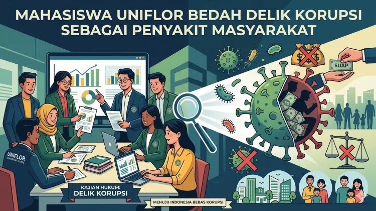 Mahasiswa Uniflor Bedah Delik Korupsi Sebagai Penyakit Masyarakat
