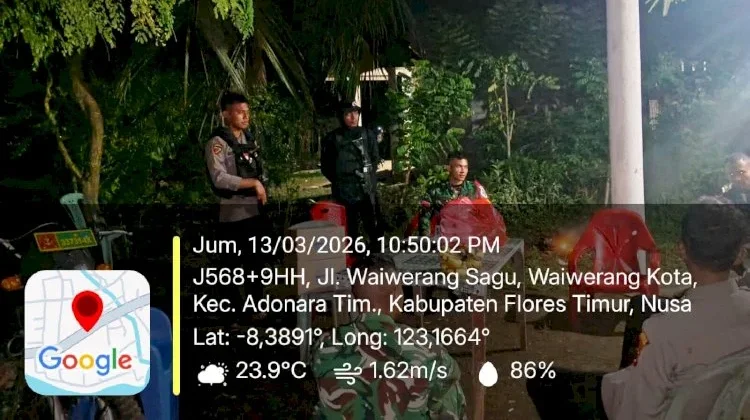 Polisi Sisir Perbatasan Lewonara–Bele, Cegah Gangguan Kamtibmas