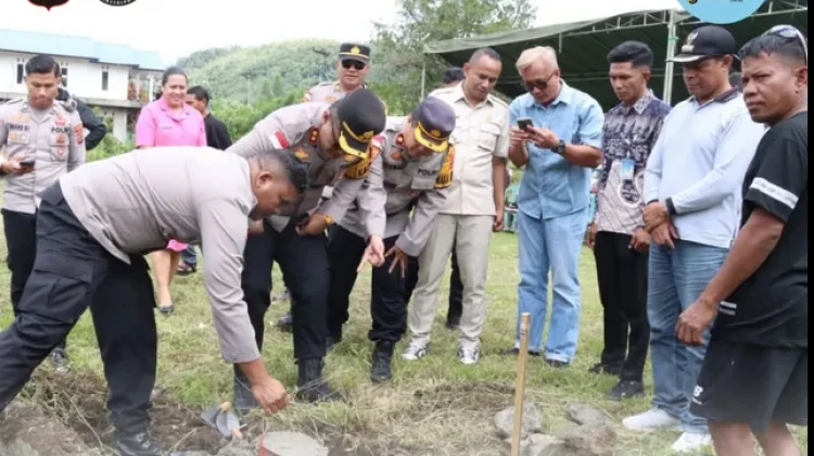 Polres Ngada Groundbreaking SPPG di Polsek Golewa