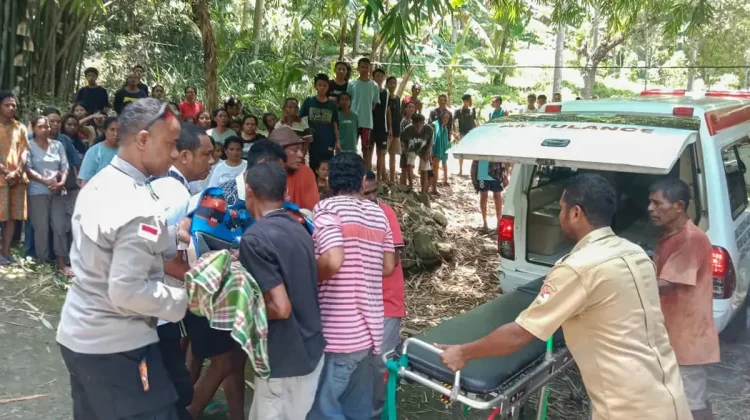 Dump Truck Muatan Pasir Terbalik, Satu Korban Meninggal