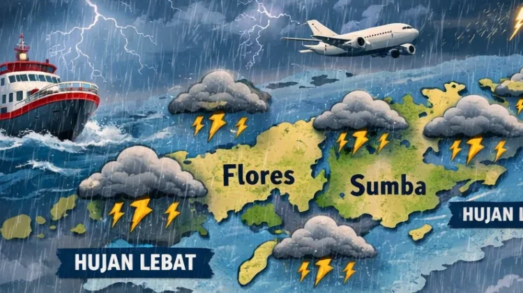 Prakiraan Cuaca NTT saat Mudik Didominasi Hujan Lebat