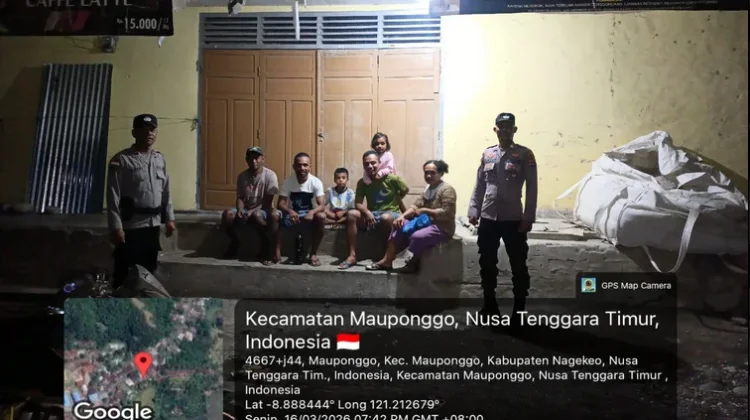 Polsek Mauponggo Gelar Patroli Presisi Digital