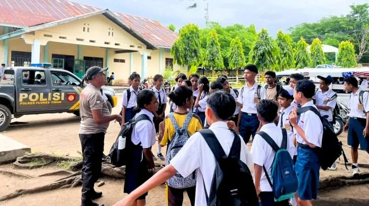 Polisi Amankan Gladi TKA di Adonara Timur Pasca Konflik Warga
