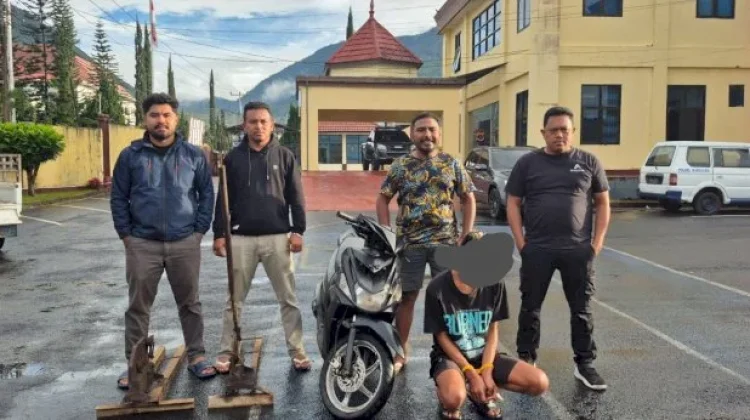 Gerak Cepat Polres Manggarai, Ringkus Pelaku Pencurian Motor dan Alat Potong