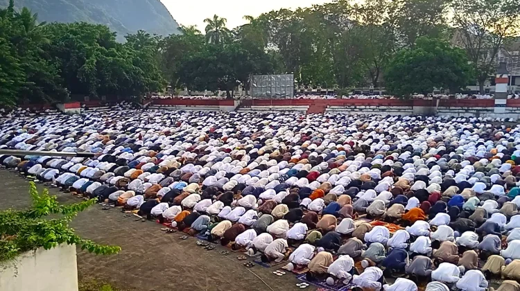 Salat Idul Fitri 1447 H di Lapangan Pancasila Ende diikuti  Ribuan Jamaah