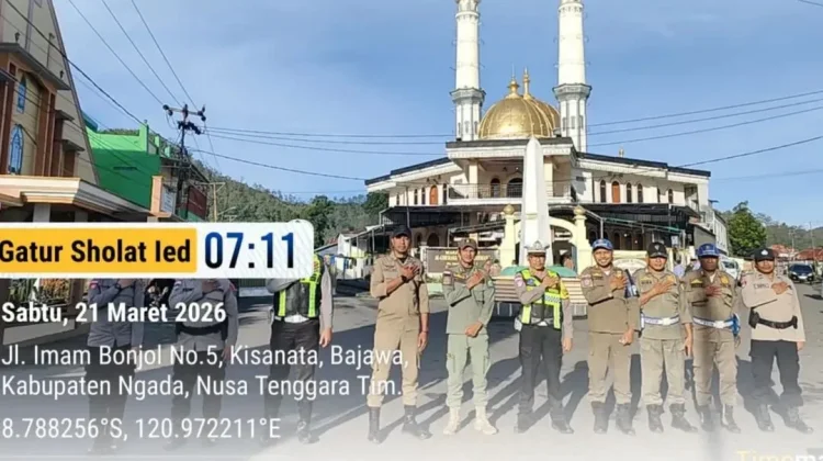 Kapolres Beri Apresiasi, Sholat Idul Fitri di Ngada Berjalan Aman