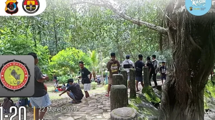 Wisata Air Panas Mengeruda Ramai, Polsek Soa Intensifkan Patroli