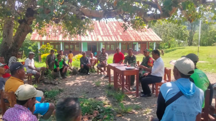 Koramil Reo Sosialisasikan Pembangunan Jembatan Bagi Warga Kampung Rabo